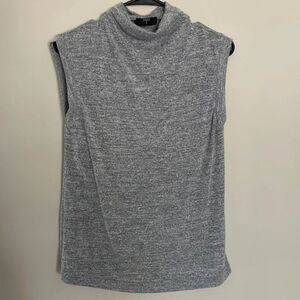 Women's Tahari Sleeveless Mock Neck Blouse Top Shirt Small